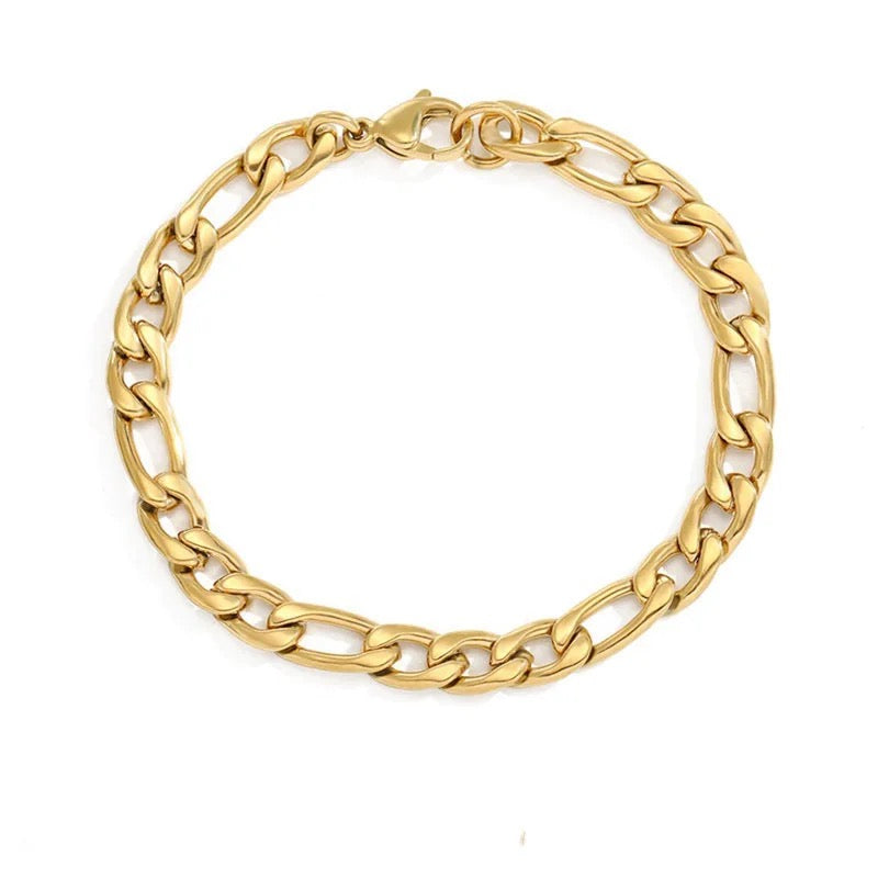 Bracelet- Figaro (Gold Plated)