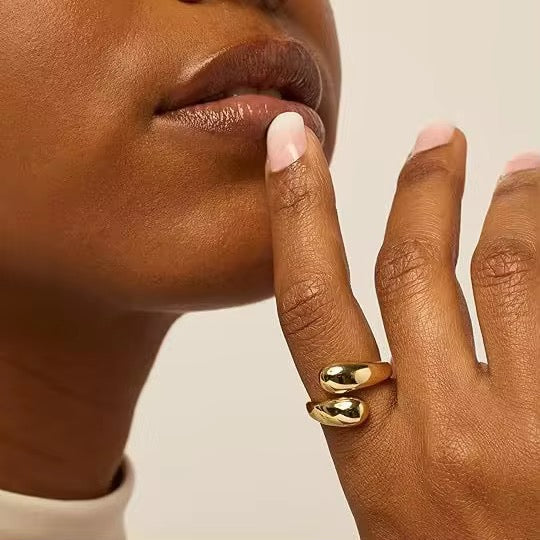 Twin Droplets Open Ring