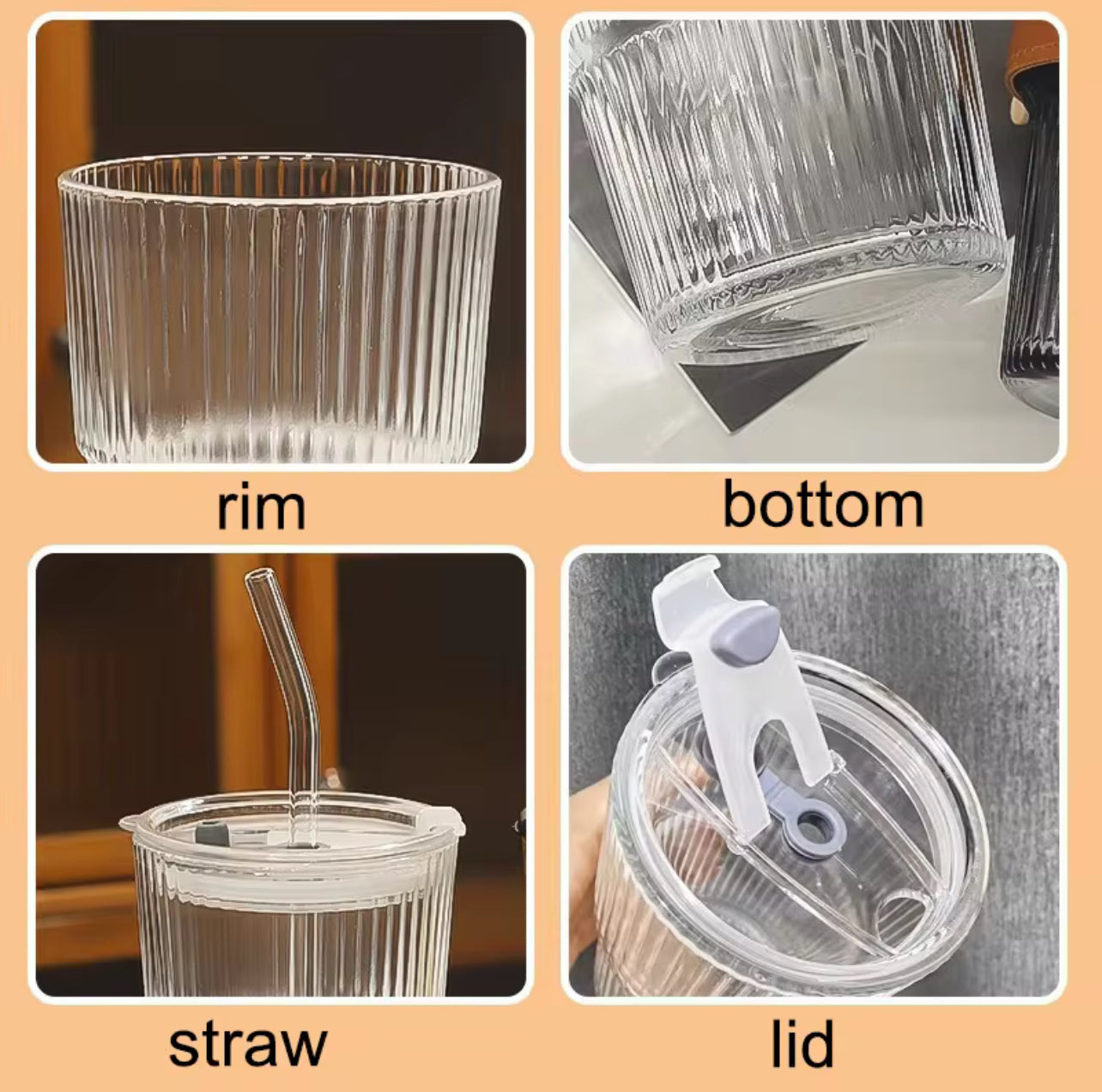 Clear Stripe Tumbler - 300ml