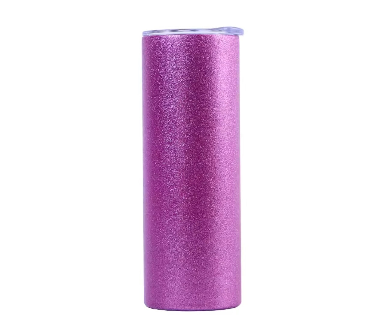 Glitter Skinny Stainless Steel Tumbler – Insulated Travel Cup (600ml)