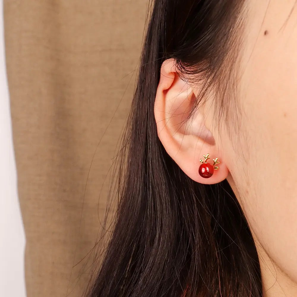 Dainty Raindeer Earrings