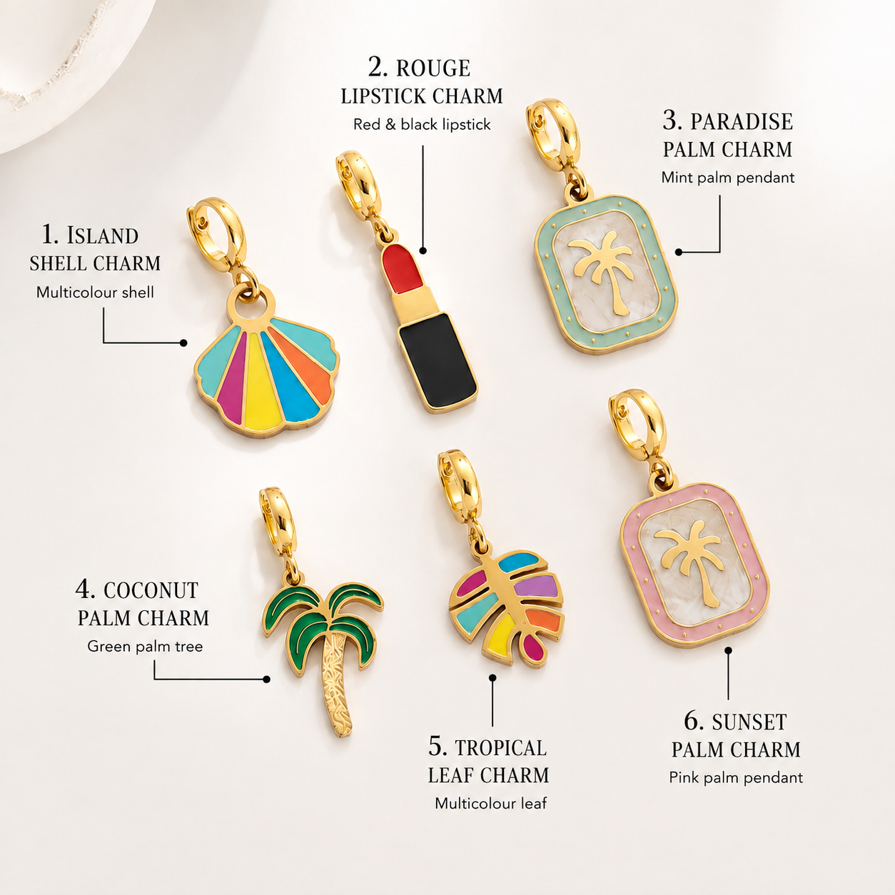 Island Muse Clip-On Charms