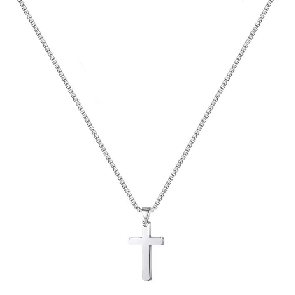 Steel Cross Necklace