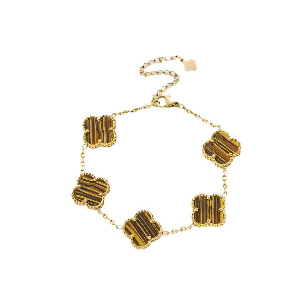 Clover Bracelet - Brown