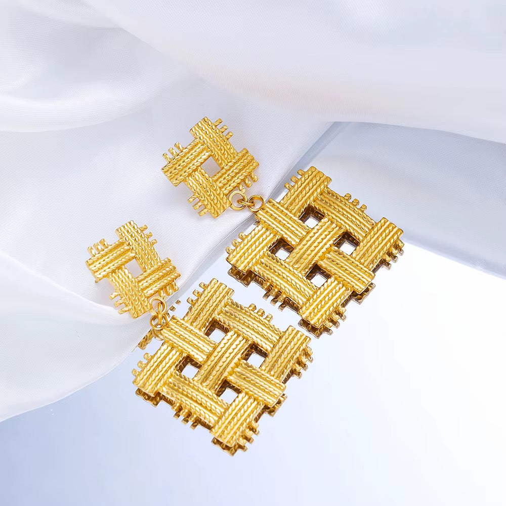 Azura Woven Statement Earrings