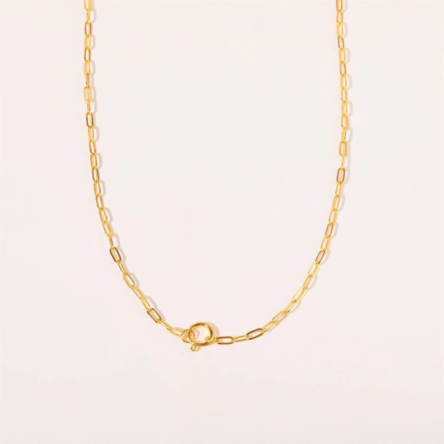Chain - Basic Paper Clip Necklace with Pendant Holder