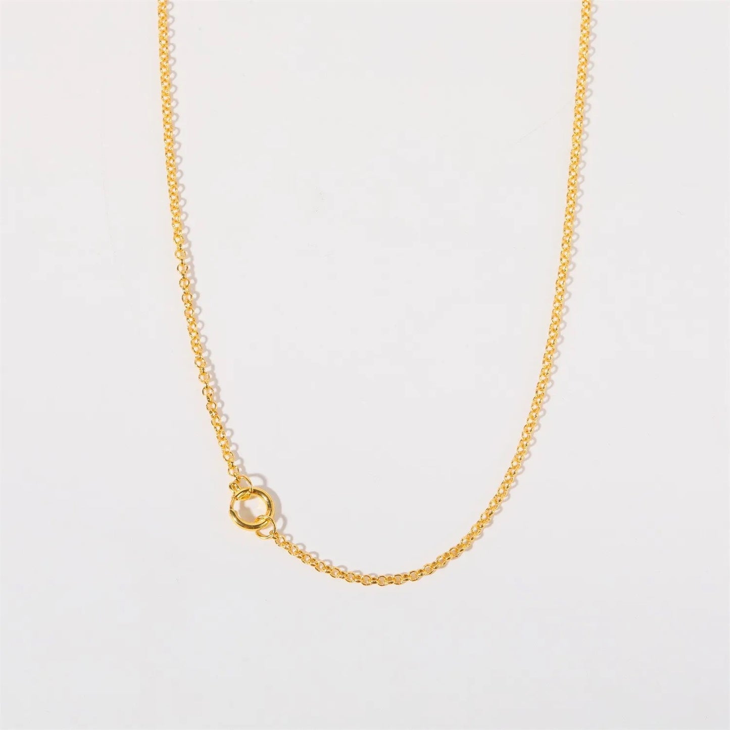 Chain - Basic Cable Chain Necklace with Pendant Holder