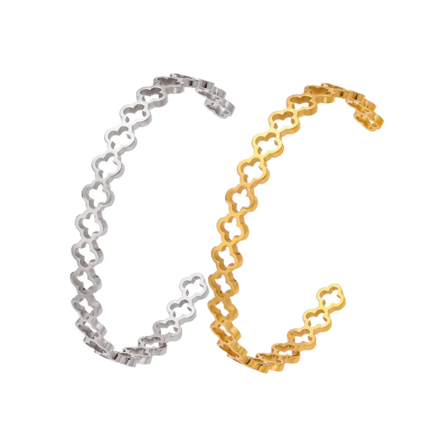 Open Clover Cuff