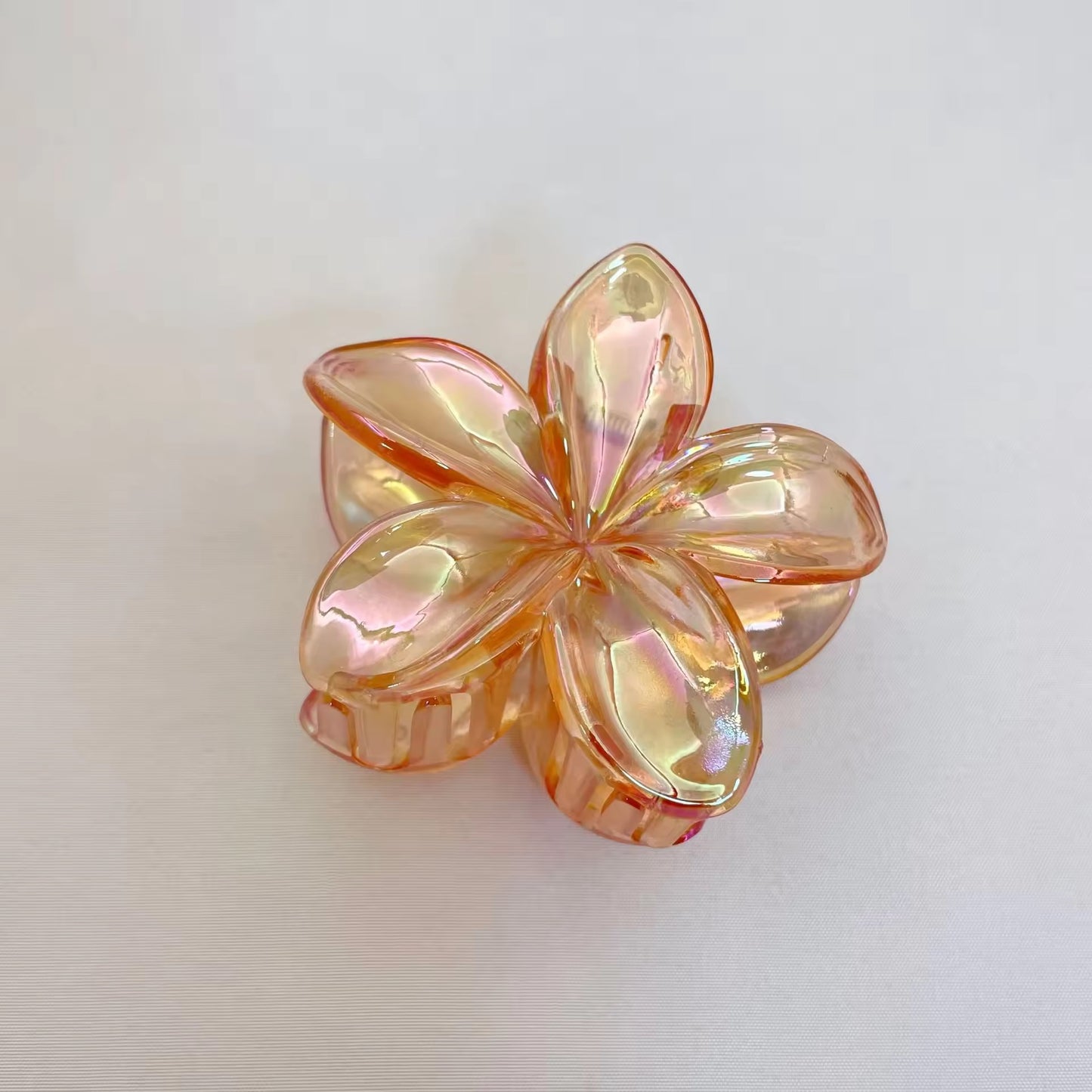 Iridescent Gradient Frangipani Clip