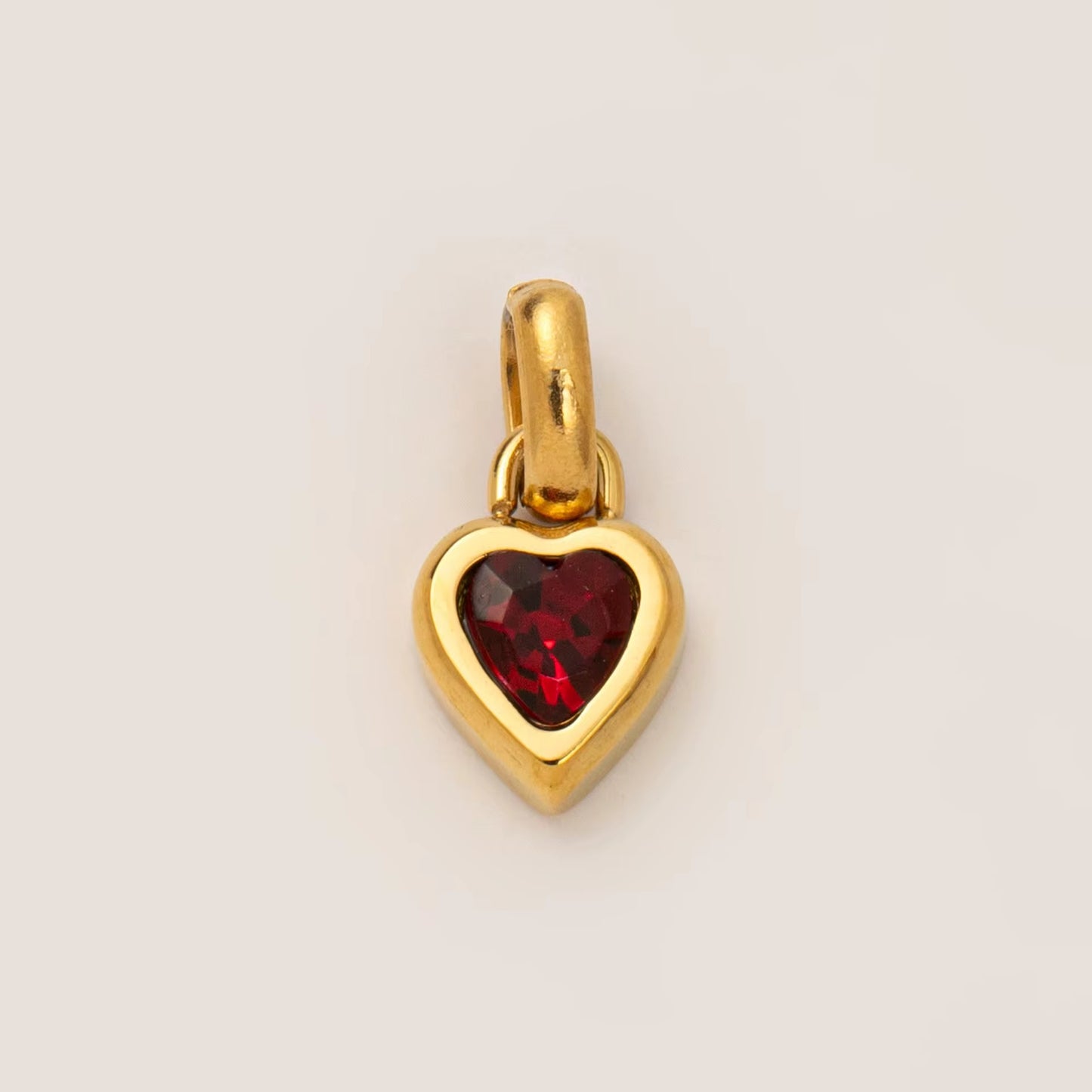 Pendant - Birth Stones (Heart) - Gold