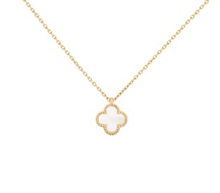 Clover Necklace - White Mother of Pearl