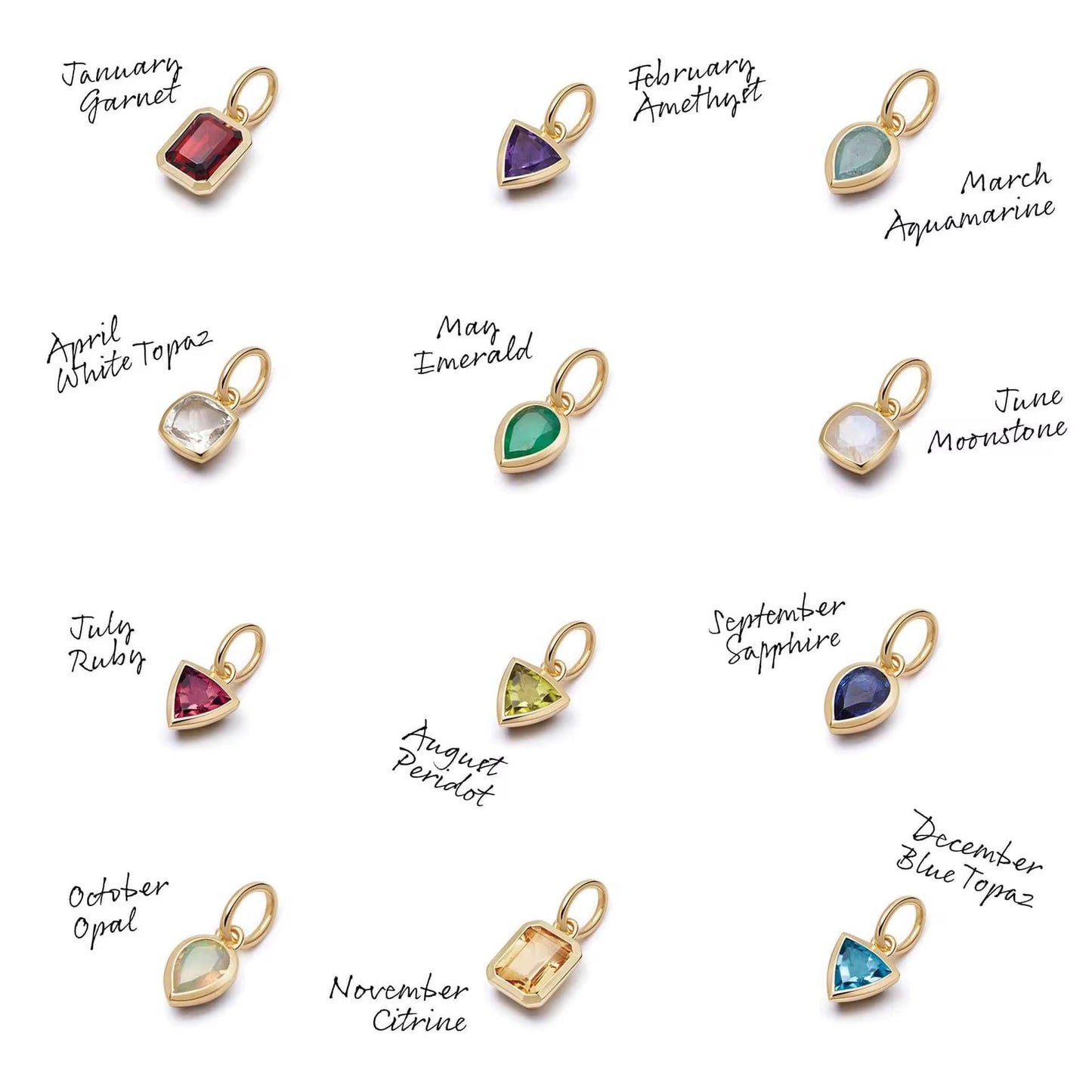 Pendant - Dainty Birth Stones