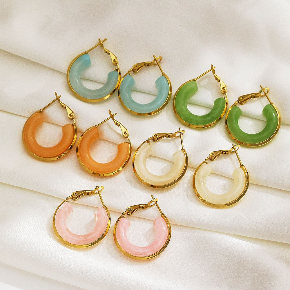 Resin Hoops-Blue