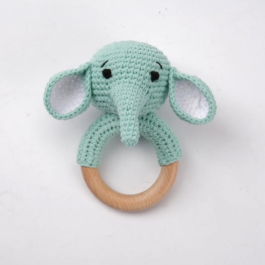 Wooden Rattle - Elephant