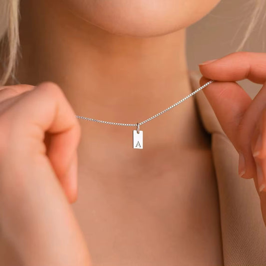 Minimal Letter Necklace - A to Z