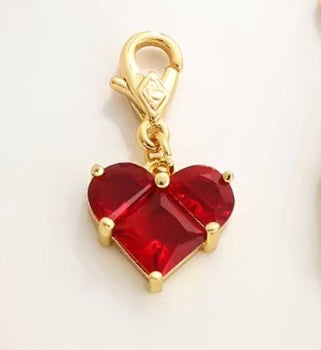 Clip On Charms - Red Heart