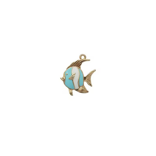 Enamel Charm - Blue Fish