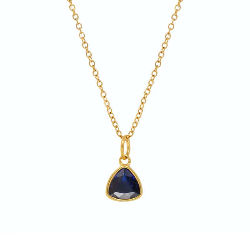Tria Birthstone Necklace