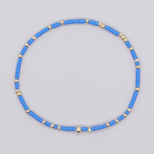 Beaded Bracelet - Cobalt