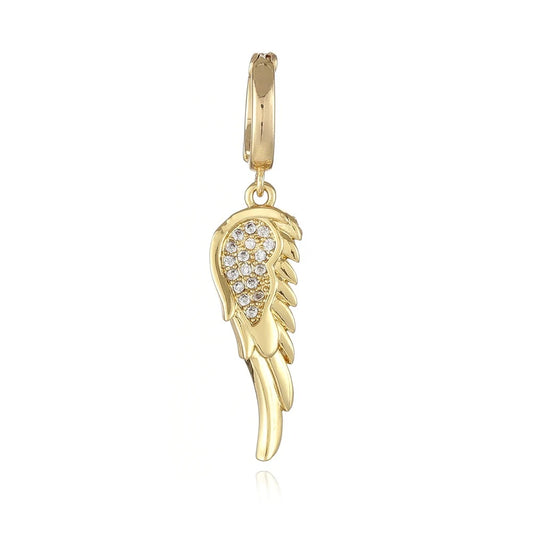 Clip On Charms - Zircon Angel Wing