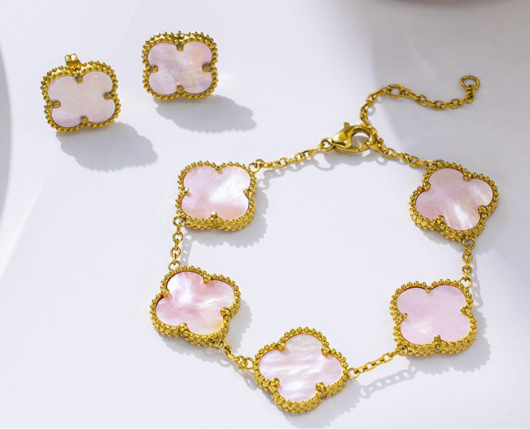 Clover Set - Pink Mother of Pearl