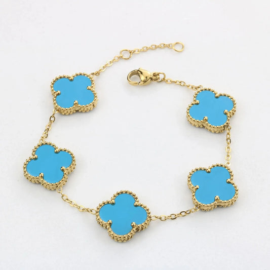 Clover Bracelet - Blue