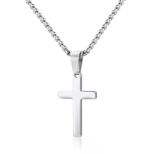 Steel Cross Necklace