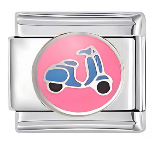 Scooter Stainless Steel Italian Charm