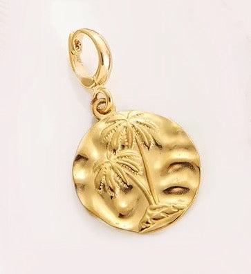 Clip On Charms - Twin Golden Palms