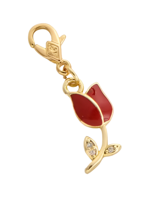 Clip On Charms - Rose