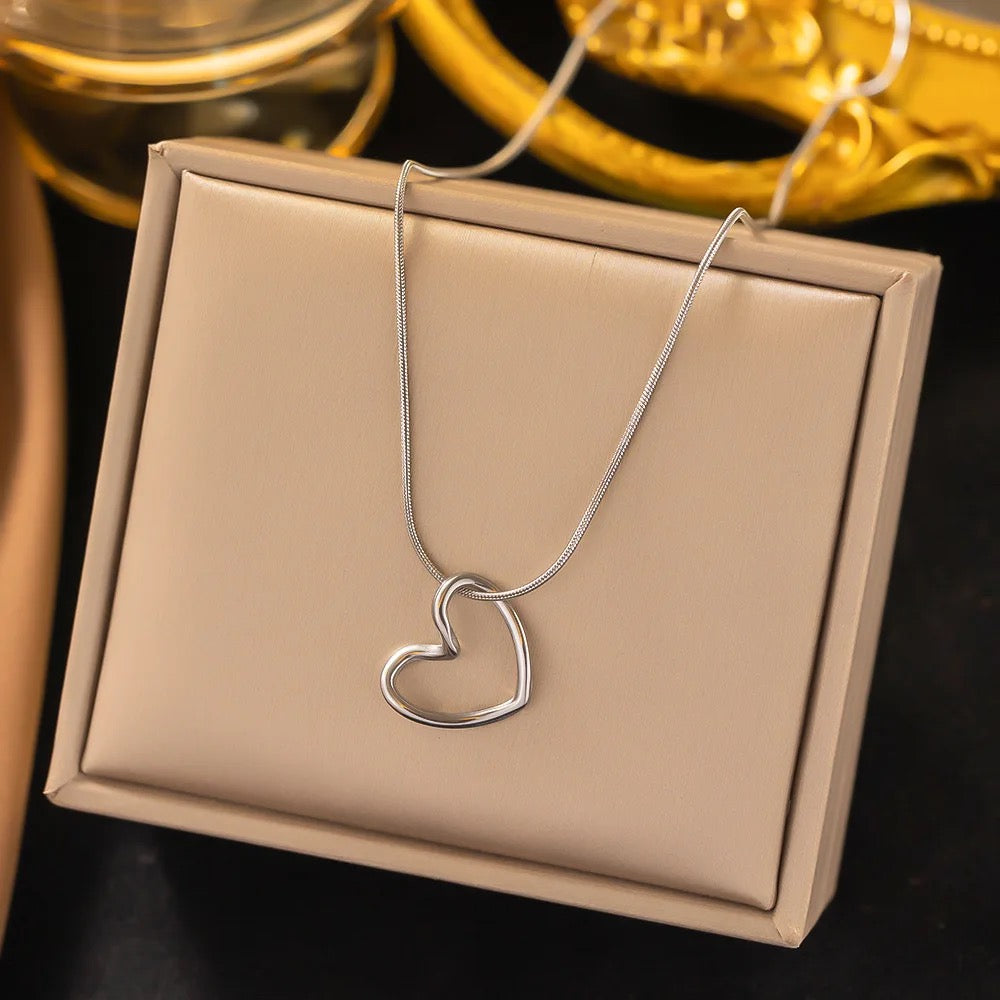 Hollow Heart Necklace