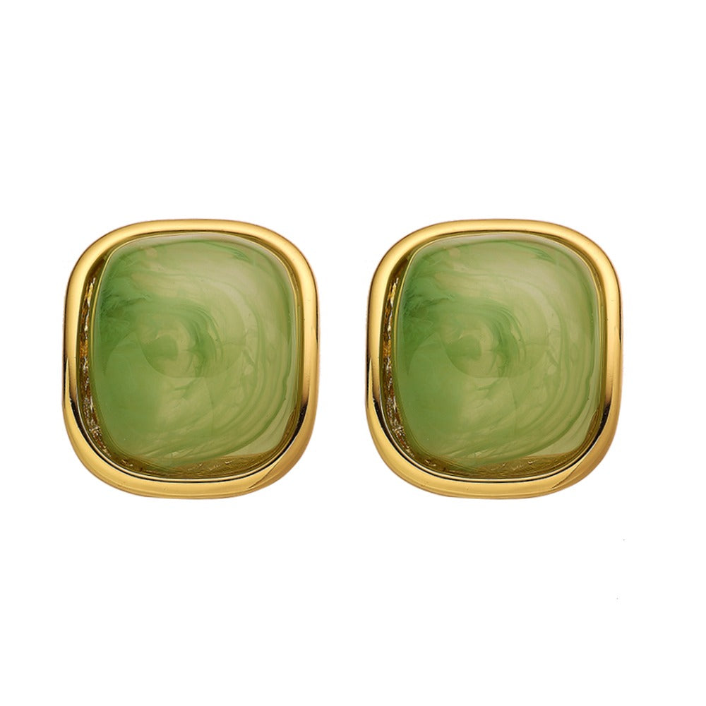 Chunky Resin Studs - Green