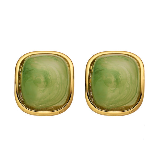 Chunky Resin Studs - Green