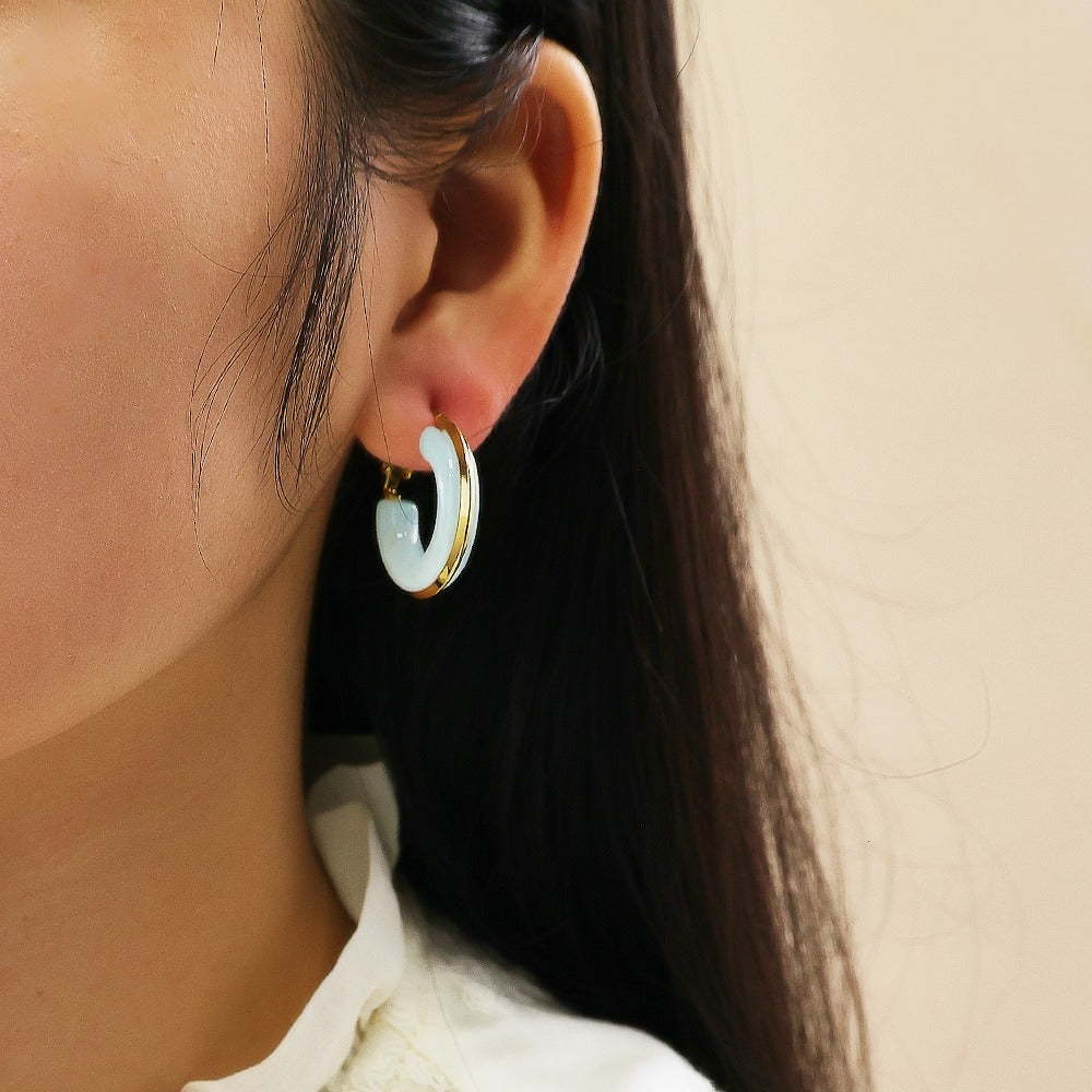 Resin Hoops-Blue