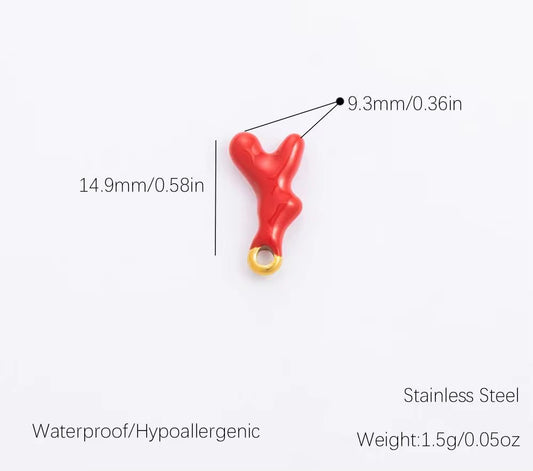 Charm - Red Coral