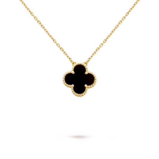 Clover Necklace - Black