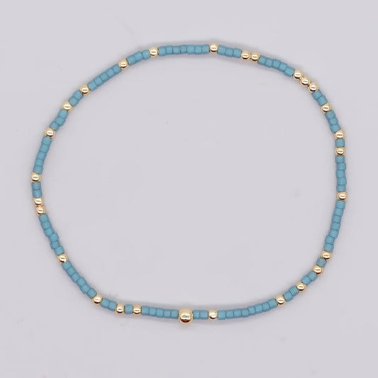 Beaded Bracelet - Blue