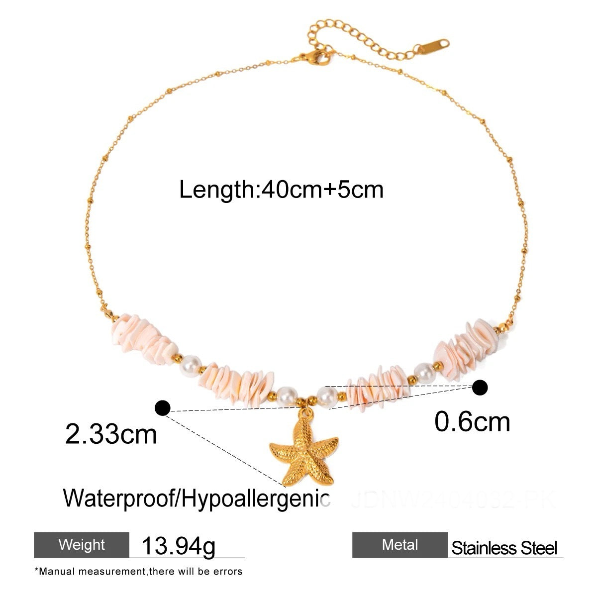 Starfish Shell Necklace