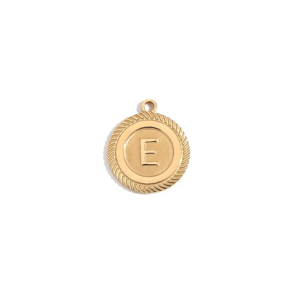 Round Letter Necklace - A to Z