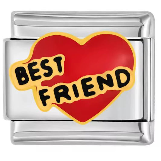 Best Friend Stainless Steel Italian Charm
