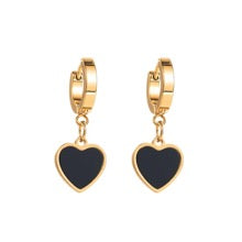 Black Heart Earrings