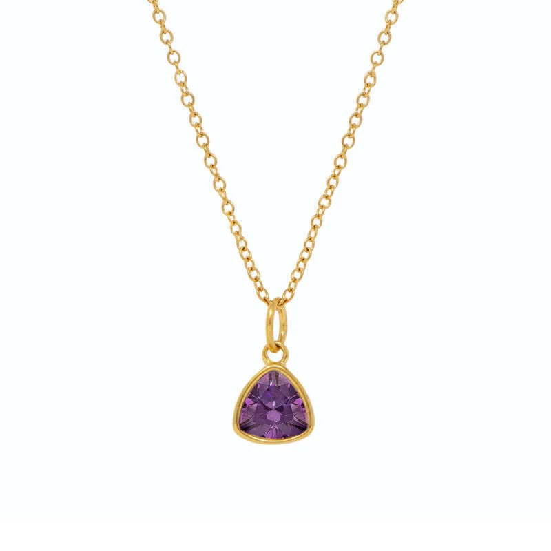 Tria Birthstone Necklace