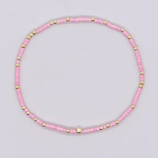 Beaded bracelet - Pink