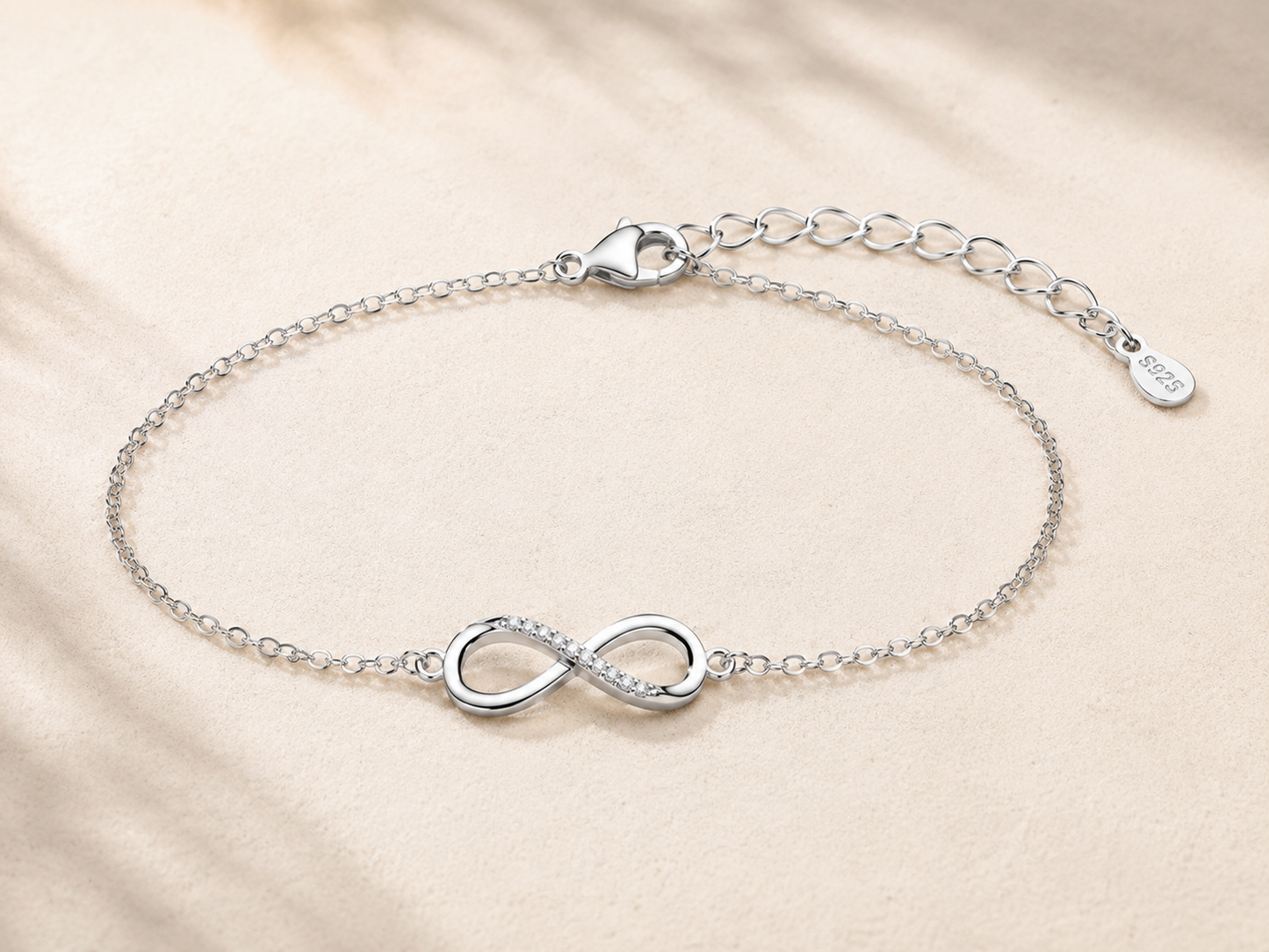 Amaya Sterling Silver Infinity Bracelet