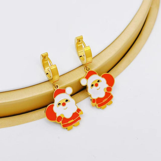 Santa Earrings