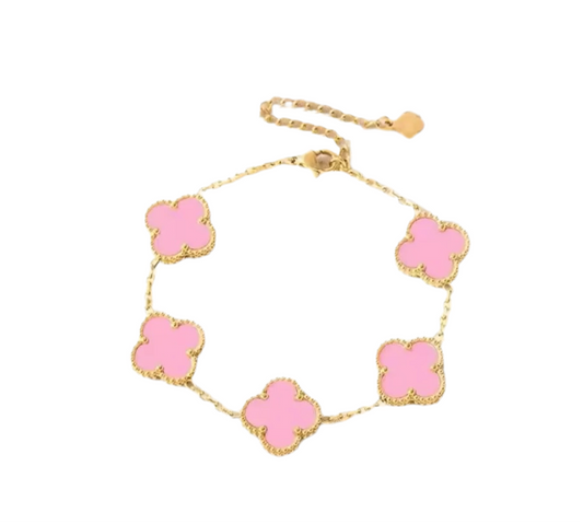 Clover Bracelet - Pink