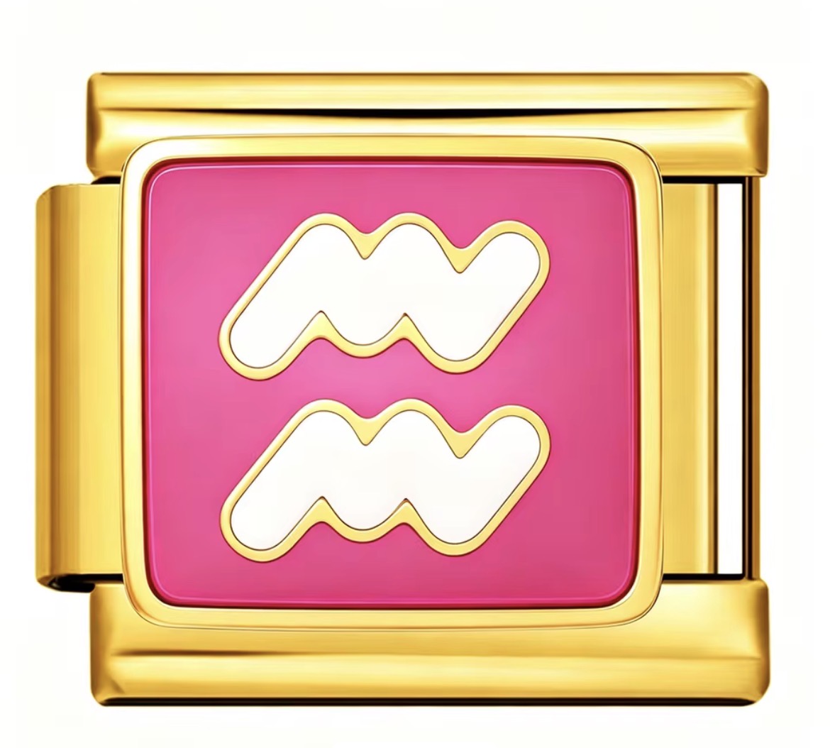 Italian Bracelet Charm - AQUARIUS