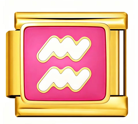 Italian Bracelet Charm - AQUARIUS