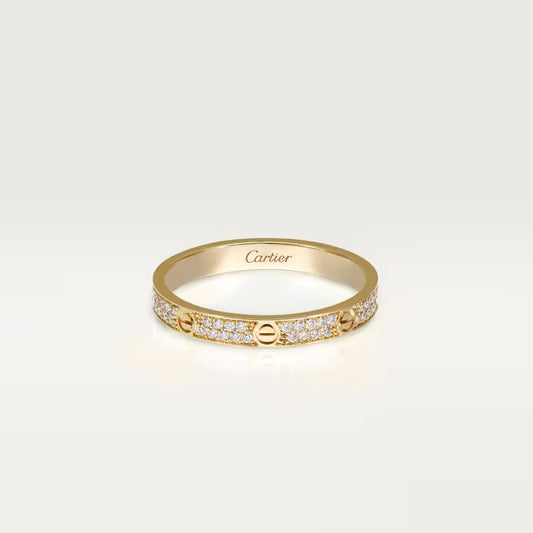 Zircon Paved Love Ring - Replica