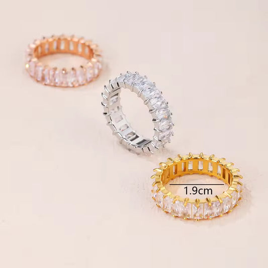 Iced Zircon Rings